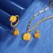 Vietnamese Sand Gold Hollowed Out Small Square Sugar Necklace For Women That Never Fades, Light Luxury High-end_ipsvogv.com