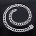 Unisex 12mm New Spring Buckle Alloy Necklace Men's Cool Jewelry Personality Hip Hop Style Cuban Chain_ipsvogv.com