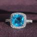 Moonso Luxury Fashion Fat Square Women's Colorful Treasure Diamond Ring Exaggerated Daily Order R820_ipsvogv.com