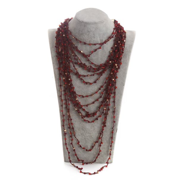 New Bohemian Style Multi-layer Bead For Women, Exaggerated And Atmospheric, Hand Woven Necklace_ipsvogv.com