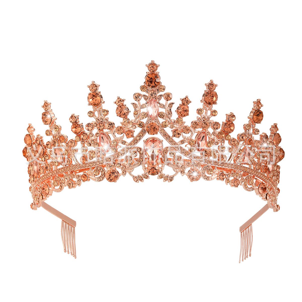 Alloy Crown Wedding Headdress Hair Accessories Banquet Evening Hair Crown Crown Dance Party Bride Headdress_ipsvogv.com