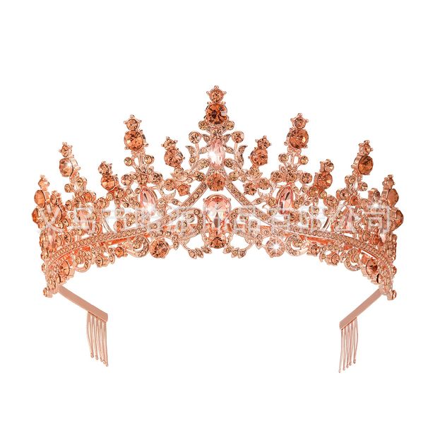 Alloy Crown Wedding Headdress Hair Accessories Banquet Evening Hair Crown Crown Dance Party Bride Headdress_ipsvogv.com