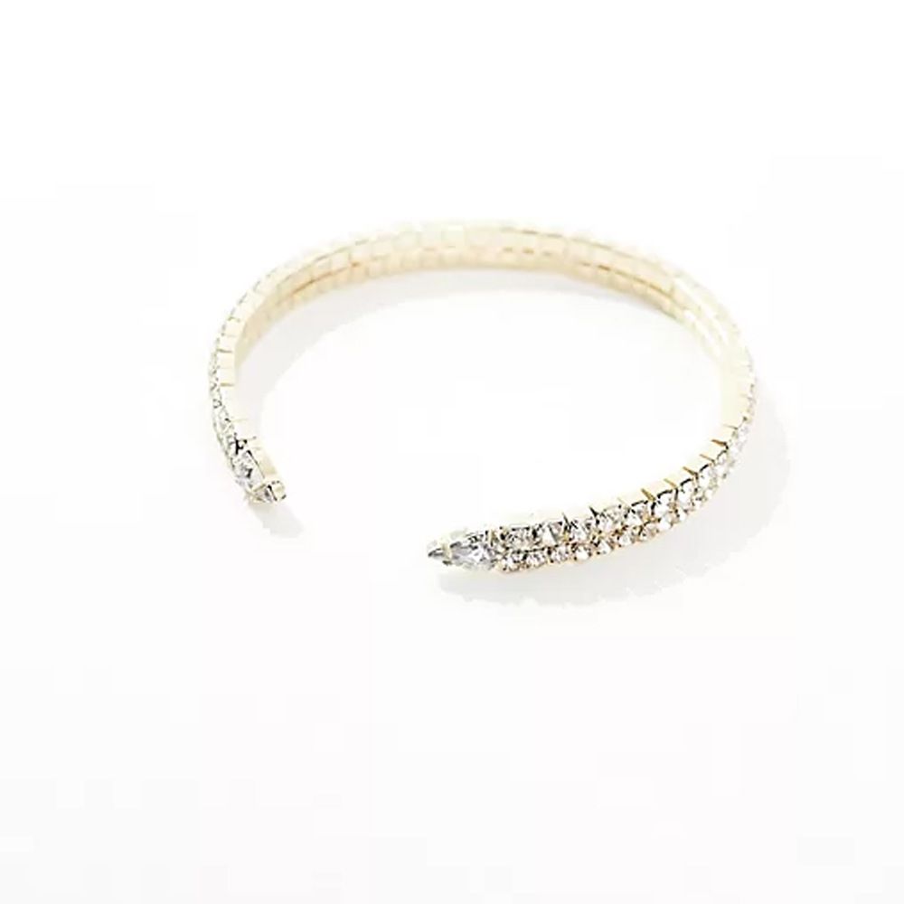 New Fashion Open Bracelet Bohemian European American Rhinestone Arm Ring Charm Ladies Bracelet_ipsvogv.com