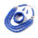 Jewelry Beaded Three piece Multi layered Set Bead Necklace 6630_ipsvogv.com