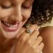 Water Grass Agate Ring Female S925 Silver Natural Green Moss Open Finger Ring Retro_ipsvogv.com