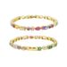 Women's Jewelry Simple Colored Zircon Bracelet Micro Inlaid Colored Zircon Personality Hip Hop Ladies Bracelet_ipsvogv.com