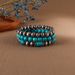 Retro Ethnic Style Turquoise Bracelet Set Personalized Trendy Beaded Bracelet Jewelry_ipsvogv.com