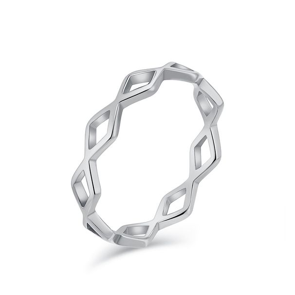 INS simple hollow diamond titanium steel tail ring ring ladies workplace fashion wear elegant stainless steel female ring_ipsvogv.com