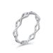 INS simple hollow diamond titanium steel tail ring ring ladies workplace fashion wear elegant stainless steel female ring_ipsvogv.com