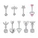 Women's Jewelry Belly Button Ring Round Zircon Butterfly Horse Eye Heart Shaped Stainless Steel Zircon Belly Button Nails_ipsvogv.com