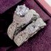 Cao Shi Layer Micro Zircon Set Luxury Party Hand With Hollow Design Double Ring_ipsvogv.com
