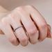 2024 New S Pure Silver Mosang Stone Set for Women's Simple D Color Full Circle Simulated Diamond with Layered Tail Ring_ipsvogv.com