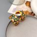 Inception C Zircon Enamel with High Grade, Light Luxury, and Unique Personalized Earrings_ipsvogv.com