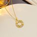 A Niche Design That Does Not Fade. Colorful Crystal Necklace For Women, Rose Gold Full Diamond Round Thin Chain, Elegant_ipsvogv.com