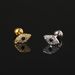 Unisex personality angel eye ear bone studs female geometric lightning screw buckle ear studs foreign trade piercing zircon earrings_ipsvogv.com