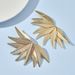 Gold Wing Personality Niche Design Sense Stud Earrings Leaf Jewelry For Women_ipsvogv.com