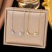 Korean Style Temperament, Light Luxury, Full Of Zirconium Copper Micro Inlaid Necklace, Real Gold Electroplating, Simple_ipsvogv.com