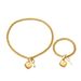 Feng Lady Love Bracelet Necklace Set Personalized Electroplating Niche Design Clavicle Chain Handmade_ipsvogv.com