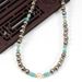 6mm Brushed Round Beads Freshwater Pearl Turquoise Natural Stone Necklace Clavicle Chain Female_ipsvogv.com