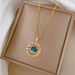 【 】 Starry Sky, Stars, Moon, Diamond, Light Luxury, Gorgeous Charm, Full Diamond Necklace, Women's Versatile Clavicle_ipsvogv.com