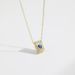 Natural Haoshi With A Simple And High-end Feel. 12 Birthstone Versatile Girls' Jewelry Heart-shaped Boutique Necklace_ipsvogv.com