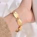 Women's Jewelry High Grade Jewelry 13MM Smooth Twisted Stainless Steel Bracelet Creative Simple Female Hand Jewelry Fashionable Versatile Accessories_ipsvogv.com