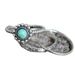 Sanjie 2025 New Creative Set Thai Silver Craftsmanship Holder Elliptical Inlaid Turquoise Ring_ipsvogv.com