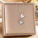 Korean Fashion Double-layer Butterfly Titanium Steel Necklace With Sweet Temperament, Simple Collarbone Chain, Short_ipsvogv.com