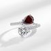 Baolai Xing Japanese Korean Niche Style Fashionable And Exquisite Minimalist Pomegranate Red Zircon Sparkling Diamond_ipsvogv.com