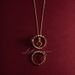 S Pure Silver Gold Plated Necklace Exquisite And Simple Versatile Style Pomegranate Red Zircon Pendant_ipsvogv.com