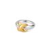 Women's Jewelry K Gold And Silver Two Color Circle Cross Earrings And Rings Simple And Luxurious Style Color Matching Jewelry_ipsvogv.com
