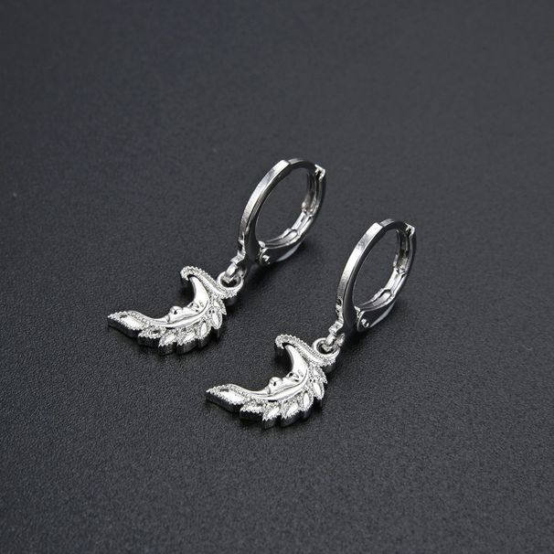 Unisex Human Face Moon Shape Earrings Fashion Earrings Personality Internet Celebrity Style Earrings Female Earrings_ipsvogv.com