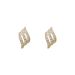 Women's Earrings Personality simple geometry diamond-encrusted earrings women's small hundred wings modeling earrings_ipsvogv.com