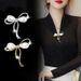 Summer anti glare brooch high-end fixed bow women, Korean version neckline decorative clip for women_ipsvogv.com