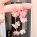 Unisex Super Fairy Flower Earrings For Women Long Tassel Simple Temperament Net Red Korean Niche Ear Hooks New Trendy Ears_ipsvogv.com