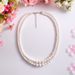 Double Layered Glass Pearl Necklace, Women's Short Collarbone Sweater Neck Chain, Temperament Qipao Decoration Collar_ipsvogv.com