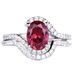 Sanjie Pigeon Blood Red Color Treasure Ring, Zircon Jewelry Female_ipsvogv.com