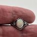 Sanjie's New Jewelry French Diamond Set Oval Opal Alloy Ring_ipsvogv.com