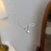 Tiqi Ballet Girl Ribbo Bowkot Shijia Imitatio Pearl Necklace For Wome S Pure Silver Light Luxury Niche Clavicle_ipsvogv.com