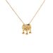 Long Life Blessing Lock Titanium Steel Necklace For Women's Clavicle Chain With Rose Gold Plating Pendant Accessories_ipsvogv.com