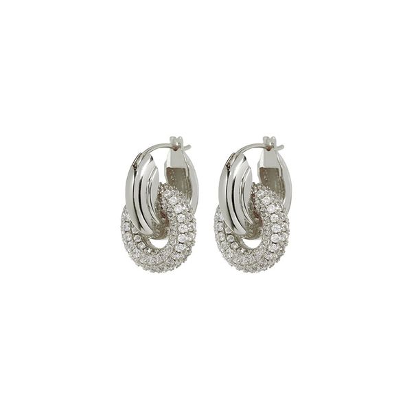 Women's Jewelry Cold Style Diamond Hoop Earrings Light Luxury High End Design Retro Micro Inlaid Zircon Earrings Ear Jewelry_ipsvogv.com