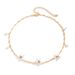 Minimalist Ins Style Pearl Flower Collarbone For Women's Fashion Metal Thin Chain Single-layer Necklace_ipsvogv.com