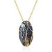 Italian Craftsmanship Handmade Vintage Jewelry Designer Necklace S925 Silver Inlaid Natural Colored Gemstone Necklace Pendant_ipsvogv.com