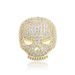 Ins Popular Skull Head Personality Hip Hop Ring Full Of Zircon Trendy Hand Jewelry Gold Jewelry Bling_ipsvogv.com