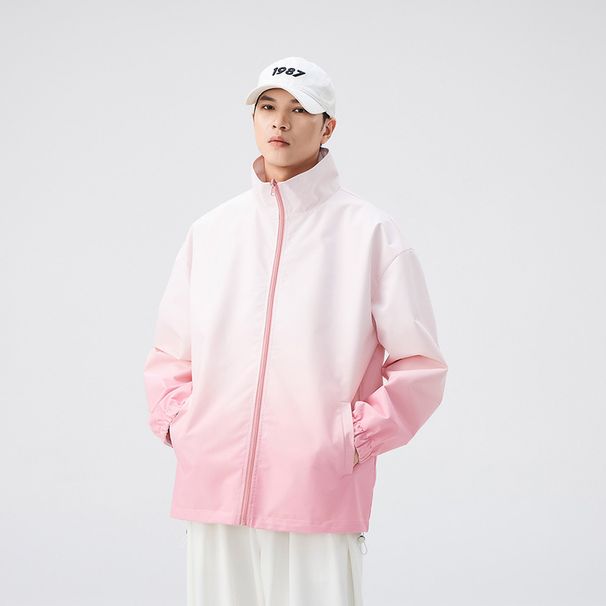 Gradiet color double-sided jacket for wome, autum America street fashio, casual outdoor widproof jacket, tredy_ipsvogv.com