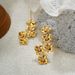 Unisex Inlaid Zirconium Flower Earrings Light Luxury High End Earrings For Women Fashionable Niche Temperament Earrings_ipsvogv.com