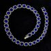 Unisex Square Sapphire Personalized Diamond Necklace Alloy High Grade Rock Sugar Diamond Necklace Men And Women's Same Necklace_ipsvogv.com