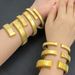 Women's Jewelry Set Fashion Open Bracelets Personalized Wide Version Plain Ring Collar Punk Style Jewelry Set Female_ipsvogv.com