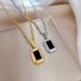 【 Full Body Titanium Steel 】 Cool And Cool Style Square Personality Minimalist. True Gold Necklace In The Furnace._ipsvogv.com
