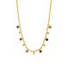 2023 New Minimalist And Niche Fashion Versatile Colorful Round Diamond Pendant Titanium Steel Metal Necklace_ipsvogv.com